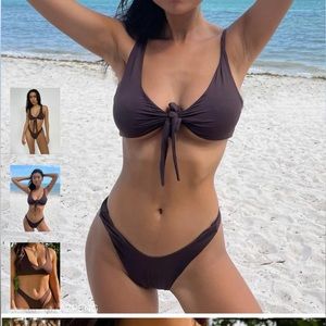 437 bikini - M Kenzie top in espresso & M Aubrey II bottoms in espresso
